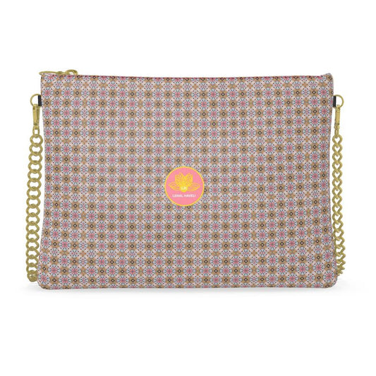 The Ornament in Petal Pink Leather Crossbody Bag