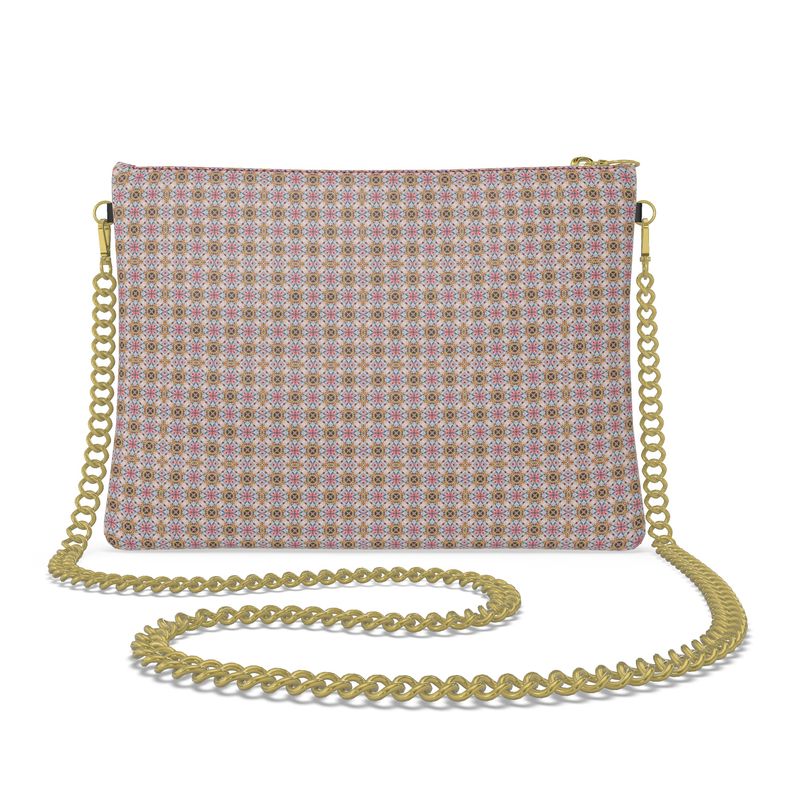 The Ornament in Petal Pink Leather Crossbody Bag