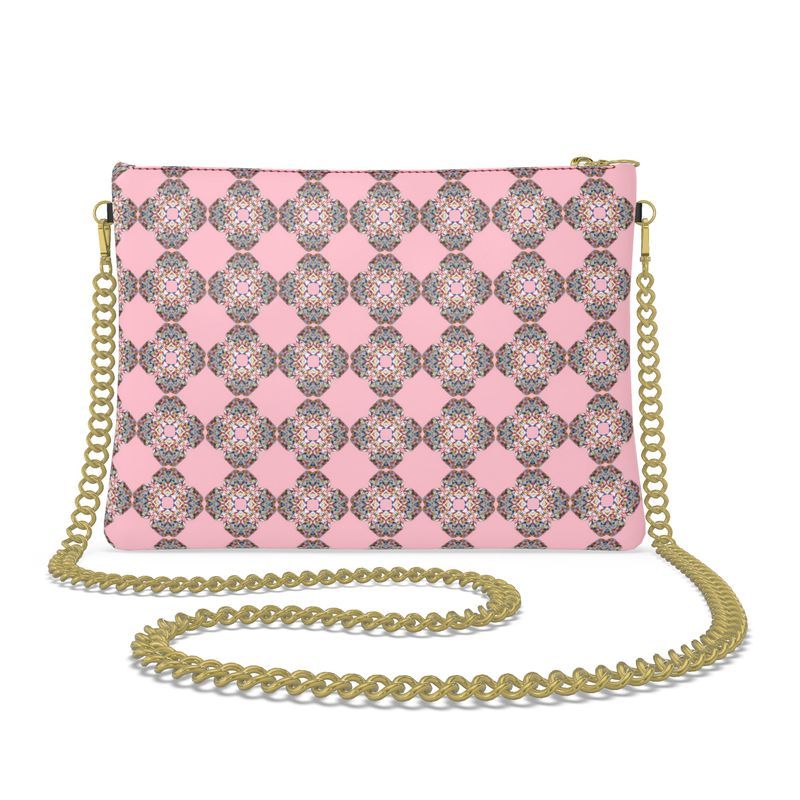 The Mandala in Blush Leather Crossbody Bag