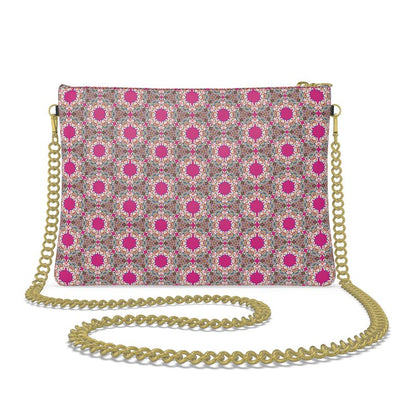 The Kaleidoscope in Fuchsia Leather Crossbody Bag