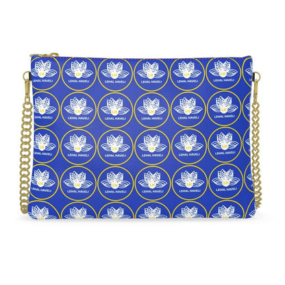 The Mosaic in Royal Blue Leather Crossbody Bag