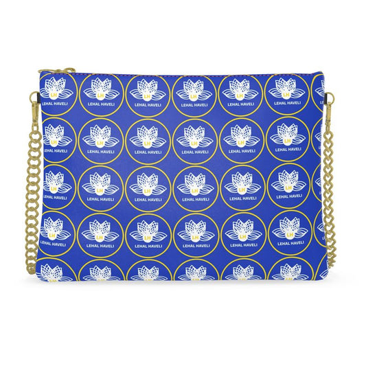 The Mosaic in Royal Blue Leather Crossbody Bag
