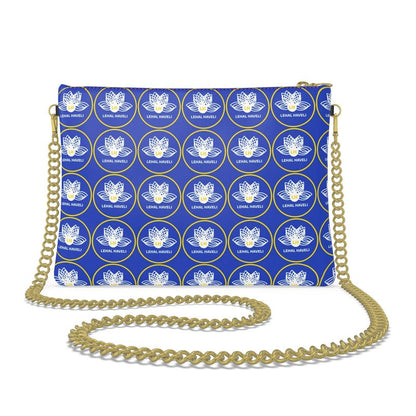 The Mosaic in Royal Blue Leather Crossbody Bag