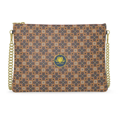 The Star Lattice in Terracotta Leather Crossbody Bag