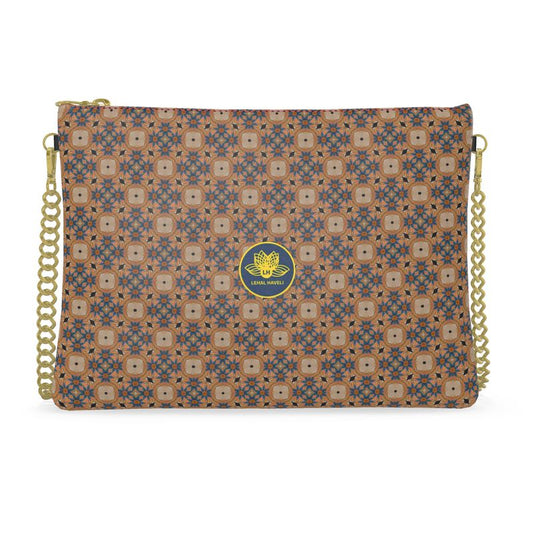 The Star Lattice in Terracotta Leather Crossbody Bag