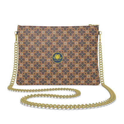 The Star Lattice in Terracotta Leather Crossbody Bag