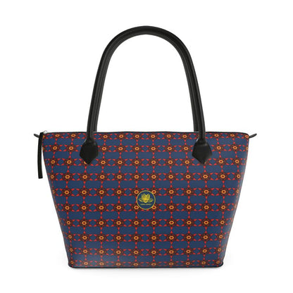 Crimson Bloom Zip Top Handbag