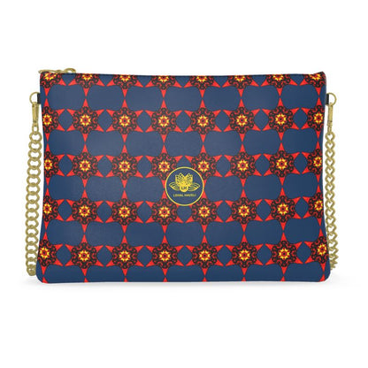 The Crimson Bloom Leather Crossbody Bag