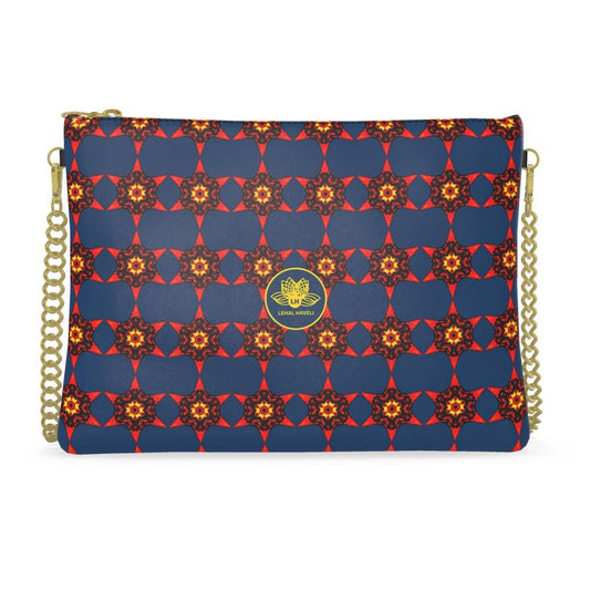 The Crimson Bloom Leather Crossbody Bag