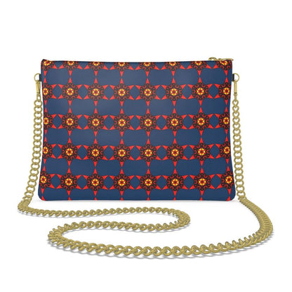 The Crimson Bloom Leather Crossbody Bag