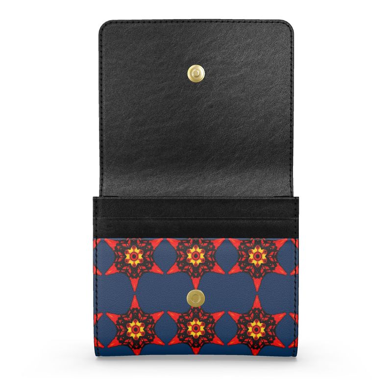 Crimson Bloom Foldover Purse