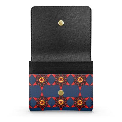 Crimson Bloom Foldover Purse