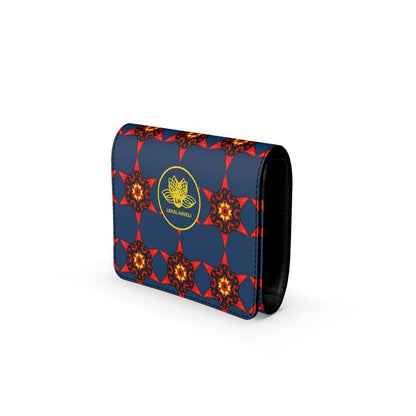 Crimson Bloom Foldover Purse